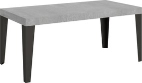 Stół rozkładany 180/284x90 cm Flame cementu nogi antracytowe