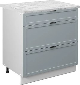 Szafka dolna do kuchni jasnoniebiesko-szary 80x60x82 fame-line