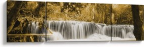 Obraz - Wodospad, vintage (170x50 cm)