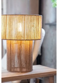 Lampa stołowa z kloszem z juty (wysokość 38 cm) Soga – Markslöjd