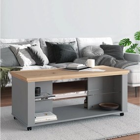 Stolik kawowy 114,5x49x50,5 cm Szary