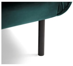 Ciemnozielona aksamitna sofa Cosmopolitan Design Vienna, 230 cm