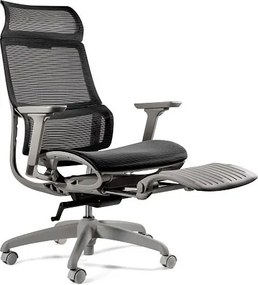 Ergonomiczny fotel biurowy z podnóżkiem Space