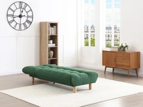 Szezlong z zielonego materiału ESTEBAN