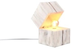 Biała lampa stołowa (wys.16 cm) Treasure – Trio