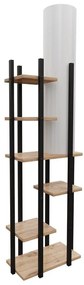Czarno-biało-naturalna lampa stojąca (wysokość 84 cm) Vogue – Opviq lights