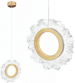 LAMPA SUFITOWA WISZĄCA LED LHJ102-1CP ZŁOTA