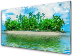 Panel Szklany Samotna Wyspa na Morzu