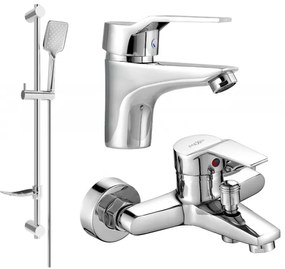 Mexen Caro DF72 zestaw wannowy, chrom - 746603DF72-00