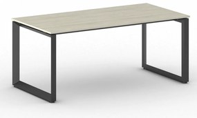 Biurko PRIMO INSPIRE, 180x90 cm, czarna podstawa, dąb naturalny