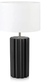 Czarna lampa stołowa Markslöjd Column, wys. 44 cm