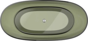 Mexen Pure wanna wolnostojąca transparentna 170 x 80 cm, olive, korek chrom - 58071708001