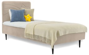 Beżowe łóżko dziecięce 90x200 cm Star – Scandic