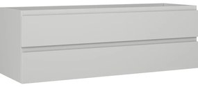 Mexen Orio szafka łazienkowa podumywalkowa 140 cm, 2 szuflady, szara mat - 91A10-14047-2-BFF62