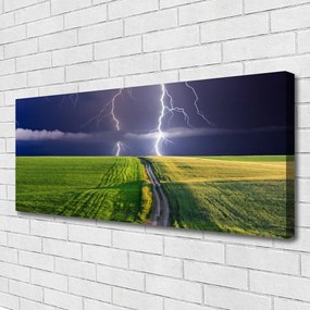 Obraz na płótnie Potęga Burzy nad Polami