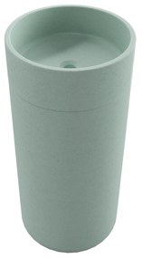 Umywalka betonowa wolostojąca bez otworu na baterię DELIS | Różne kolory : Kolor - Miętowy, Podłączenie syfonu - Do podłogi