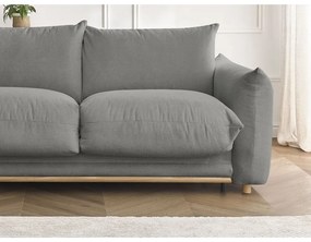 Szara rozkładana sofa 214 cm Ernest – Bobochic Paris