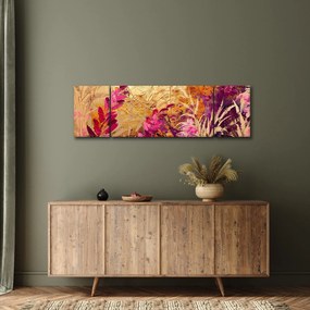 Obraz - Abstrakcyjny obraz kwiatów II. (170x50 cm)