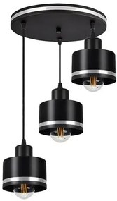 Nowoczesna lampa wisząca z trzema kloszami - V129-Torini