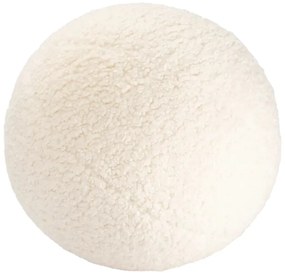 Kremowa poduszka na sofę dziecięcą z materiału bouclé Ball – Wigiwama