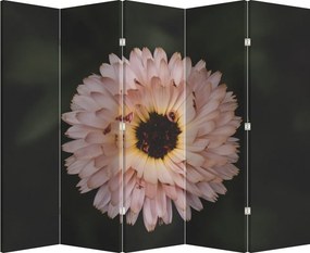 Parawan - Pomarańczowy kwiat (210x170 cm)