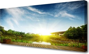 Obraz na płótnie Spokojna Tafla Jeziora