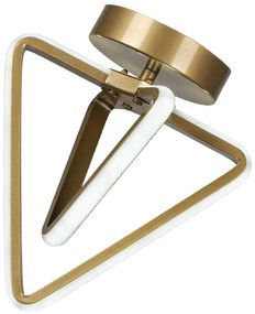 Metalowa lampa sufitowa LED w kolorze brązu Baris – Squid Lighting