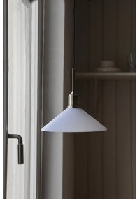 Lampa wisząca w kolorze mosiądzu z białym szklanym kloszem ø 25 cm Vela – Markslöjd