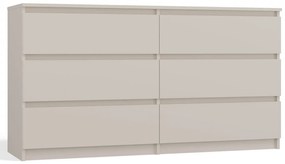 Długa komoda w stylu nowoczesnym kaszmir - Berta 2X 140 cm