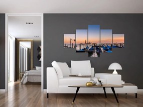 Obraz - włoskie gondole (125x70 cm)