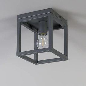 Industrialna lampa sufitowa ciemnoszara - Cage