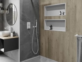 Mexen X-Wall-R półka wnękowa z kołnierzem 75 x 30 cm, biała - 1920753010