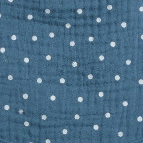 Niebieski muślinowy koc dziecięcy 75x75 cm – Bébé Douceur