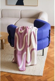 Różowy koc 150x200 cm Swirl – noo.ma