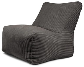 Ciemnoszary sztruksowy worek do siedzenia Seat 100 Lounge – SLOWDOWN