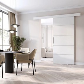 MINIO go for it, Drzwi przesuwne wewnętrzne CLEAN B 96 cm  w kolorze białym