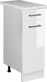 Szafka dolna do kuchni biały wysoki połysk 30x60x81.6 r-line