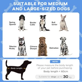 PawHut Legowisko dla Psa z Dachem, Oddychające, Wodoodporne, do 30 kg, 91 x 76 x 89 cm, Granatowy