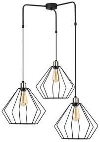 Czarna metalowa lampa wisząca Opviq lights Fedros