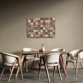 Obraz - Beżowe kostki (70x50 cm)