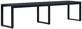 Czarna ławka ogrodowa 180 cm N2-E73