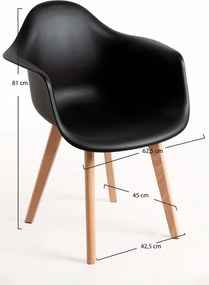 Zestaw 4 Krzese Belu Polipropylen