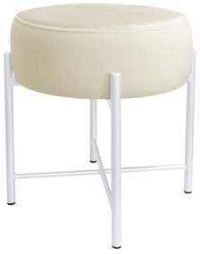 Taboret Pola noga metalowa biała MG50