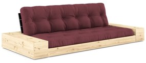 Bordowa rozkładana sofa 244 cm Base – Karup Design