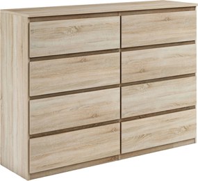 Komoda NUDO 138,5 cm do Salonu Sypialni Dąb sonoma