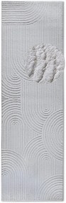 Dywan nowoczesny 3D Elle Collection Gallery Koła kremowy 80 cm x 240 cm