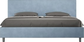 Łóżko bez stelaża tapicerowane 180x210 microfibra Błękitny Adele