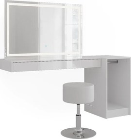 Stół do toalety biały 120x40.1x12 sherry