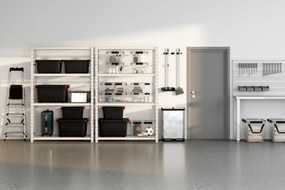 Pojemnik plastikowy z pokrywą PROTECT, 18 l