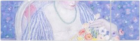 Obraz - Frederick Carl Frieseke,  The Basket of Flowers, reprodukcje (170x50 cm)